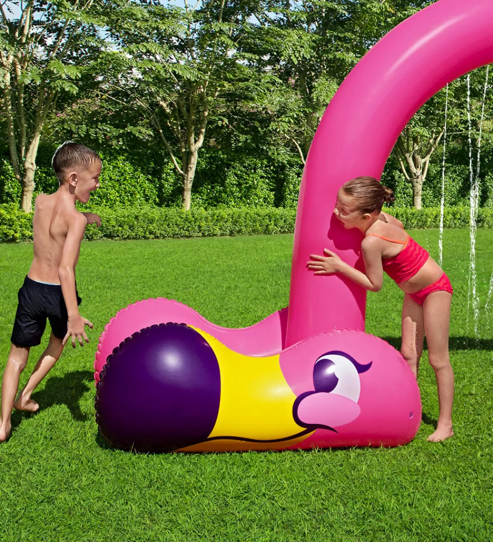 Bestway Udeleg Og Udendørs Legetøj|Vandleg>Oppustelig Sprinkler - 340x110x193 cm - Flamingo