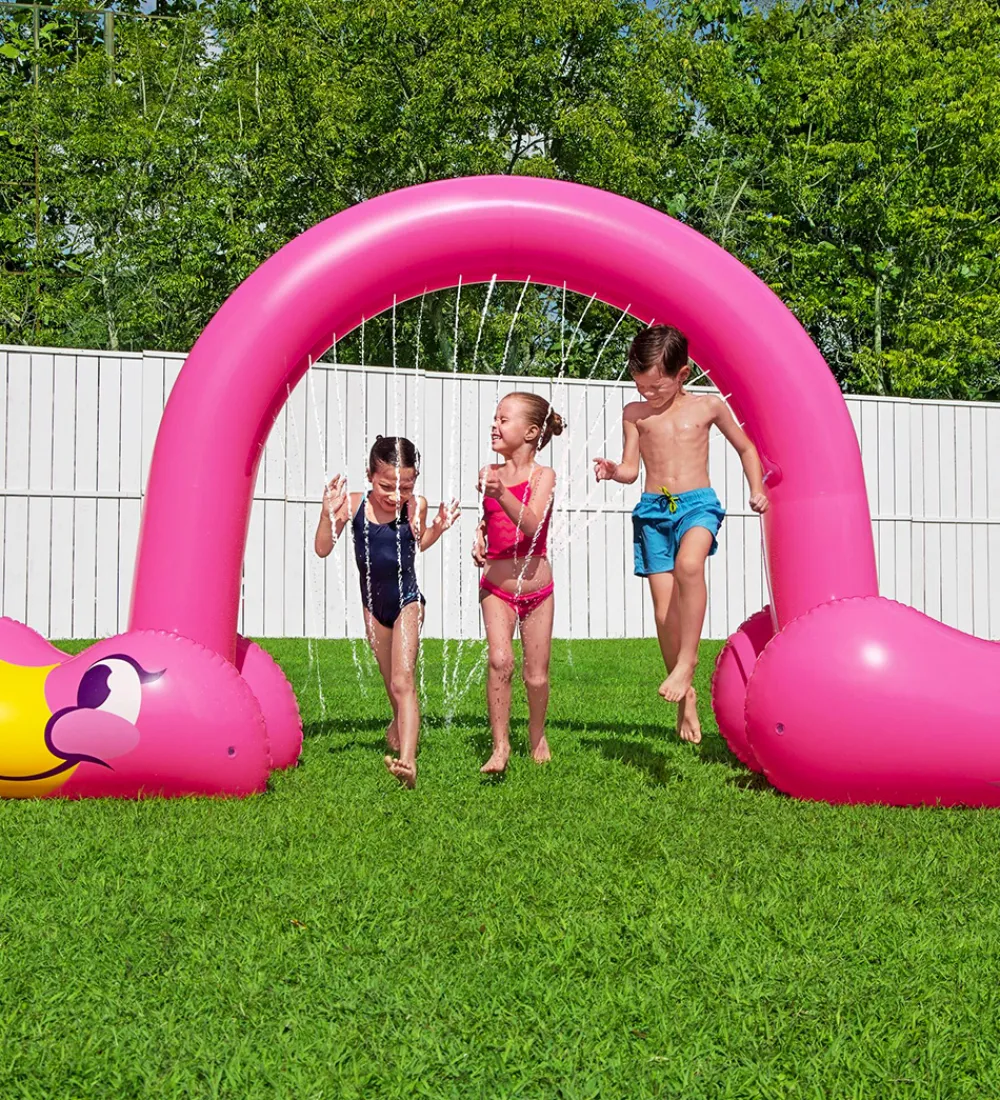 Bestway Udeleg Og Udendørs Legetøj|Vandleg>Oppustelig Sprinkler - 340x110x193 cm - Flamingo