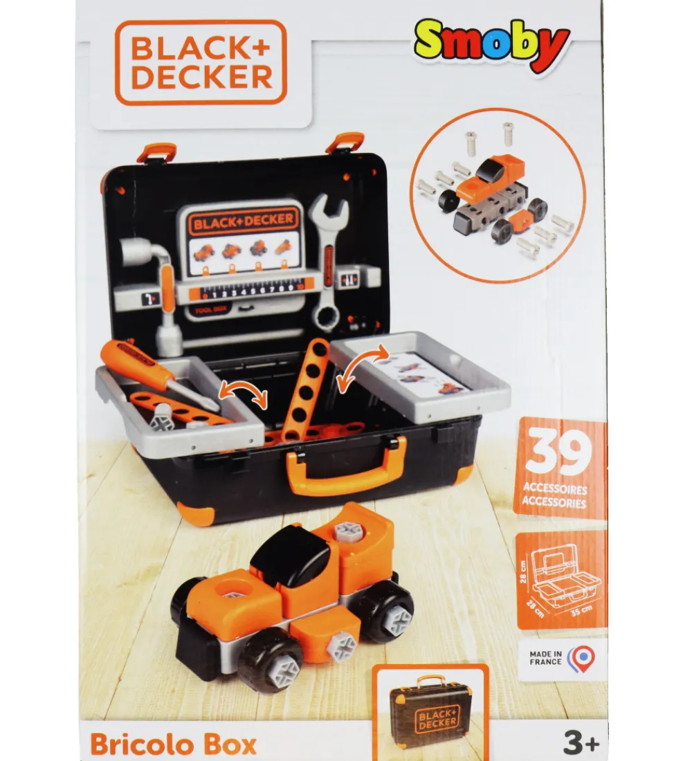 Black & Decker Udeleg Og Udendørs Legetøj|Rolleleg>Legetøj - Værktøjskasse - 39 Dele