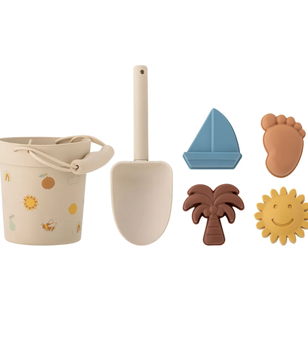 Bloomingville Udeleg Og Udendørs Legetøj|Strandlegetøj>Mini Strandsæt - Agnes - Silikone - Natur
