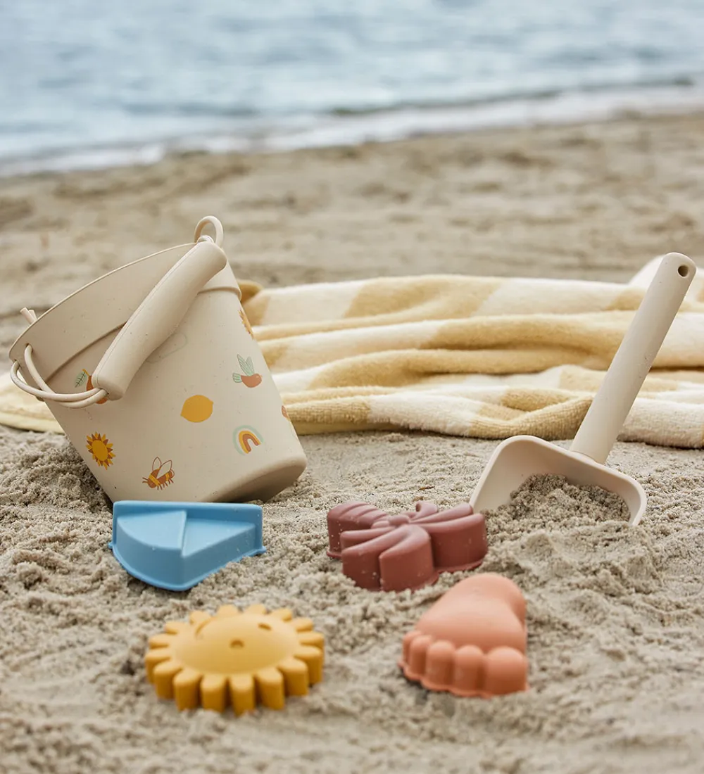 Bloomingville Udeleg Og Udendørs Legetøj|Strandlegetøj>Mini Strandsæt - Agnes - Silikone - Natur