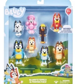 Bluey Figurer>Figurer - 8-pak - s Familie & Venner