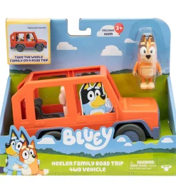 Bluey Figurer>Legesæt - Familiens 4WD Feriebil m. Figur