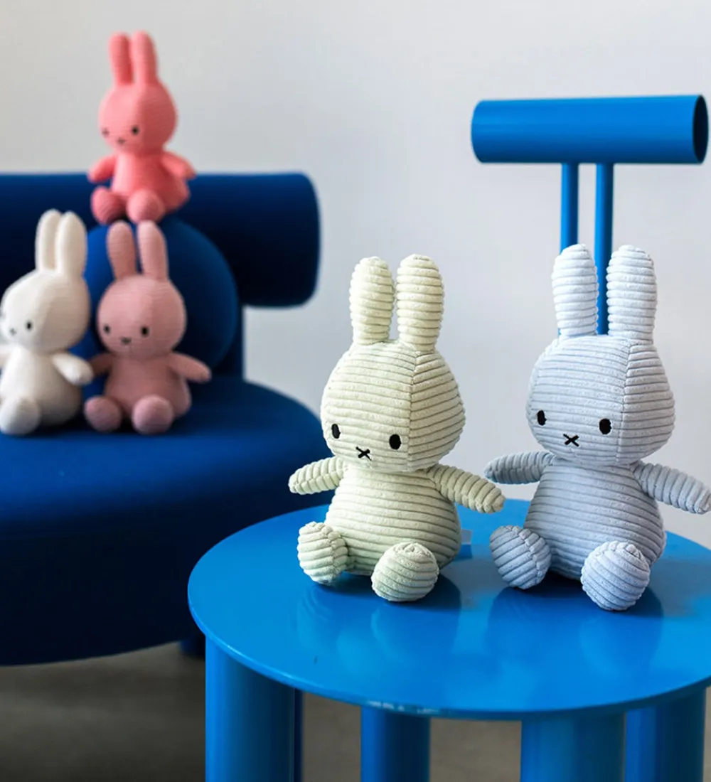 Bon Ton Toys Bamser>Bamse - 23 cm - Miffy ECO Corduroy - Soft Jade