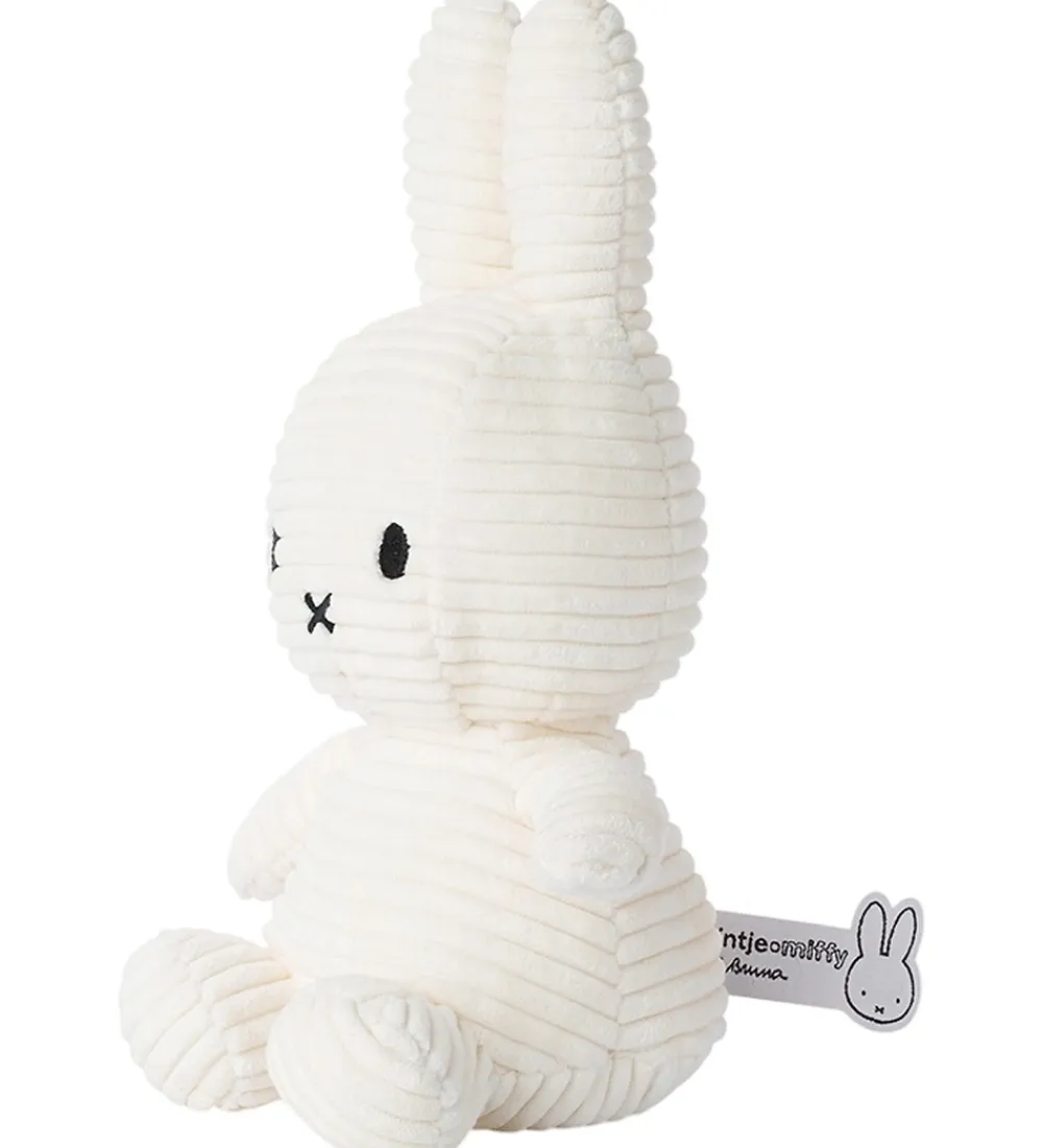 Bon Ton Toys Bamser>Bamse - 23 cm - Miffy ECO Corduroy - Offwhite