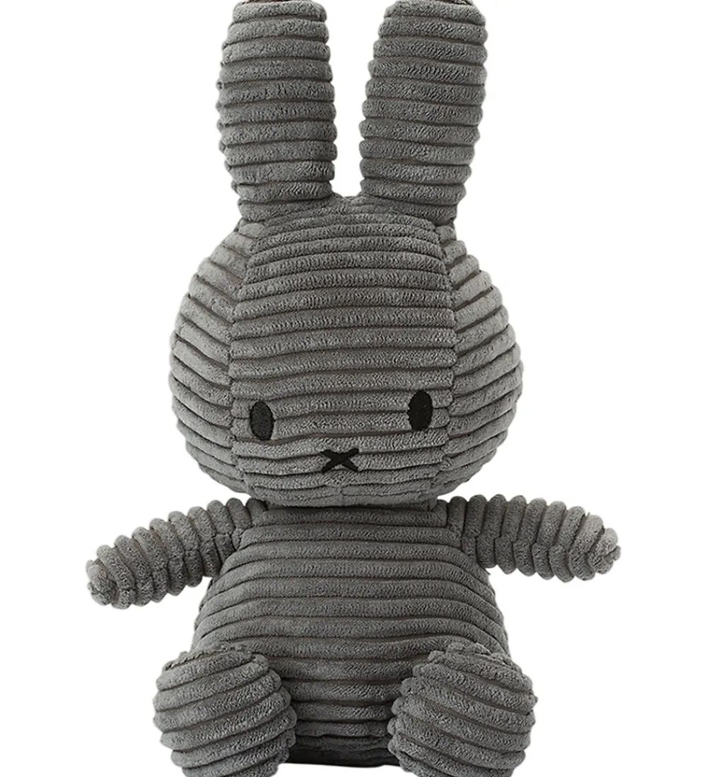 Bon Ton Toys Bamser>Bamse - 23 cm - Miffy ECO Corduroy - Grey