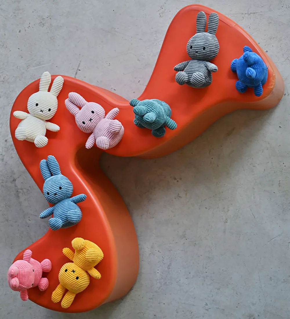 Bon Ton Toys Bamser>Bamse - 23 cm - Miffy ECO Corduroy - Grey