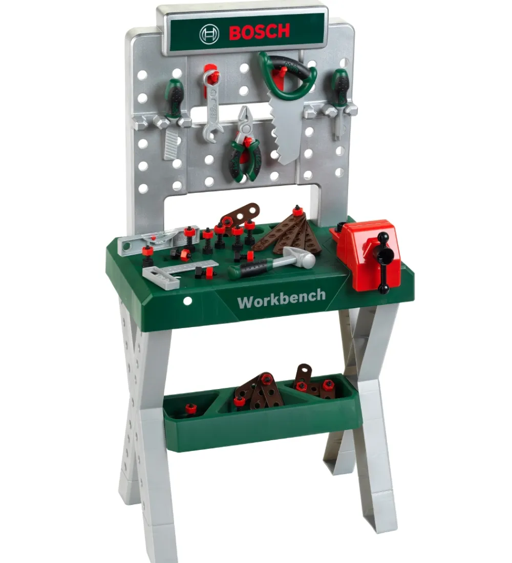 Bosch Mini Legeværktøj|Legekøkken Og Legemøbel>Arbejdsbænk - Legetøj - Mørkegrøn/Sølv