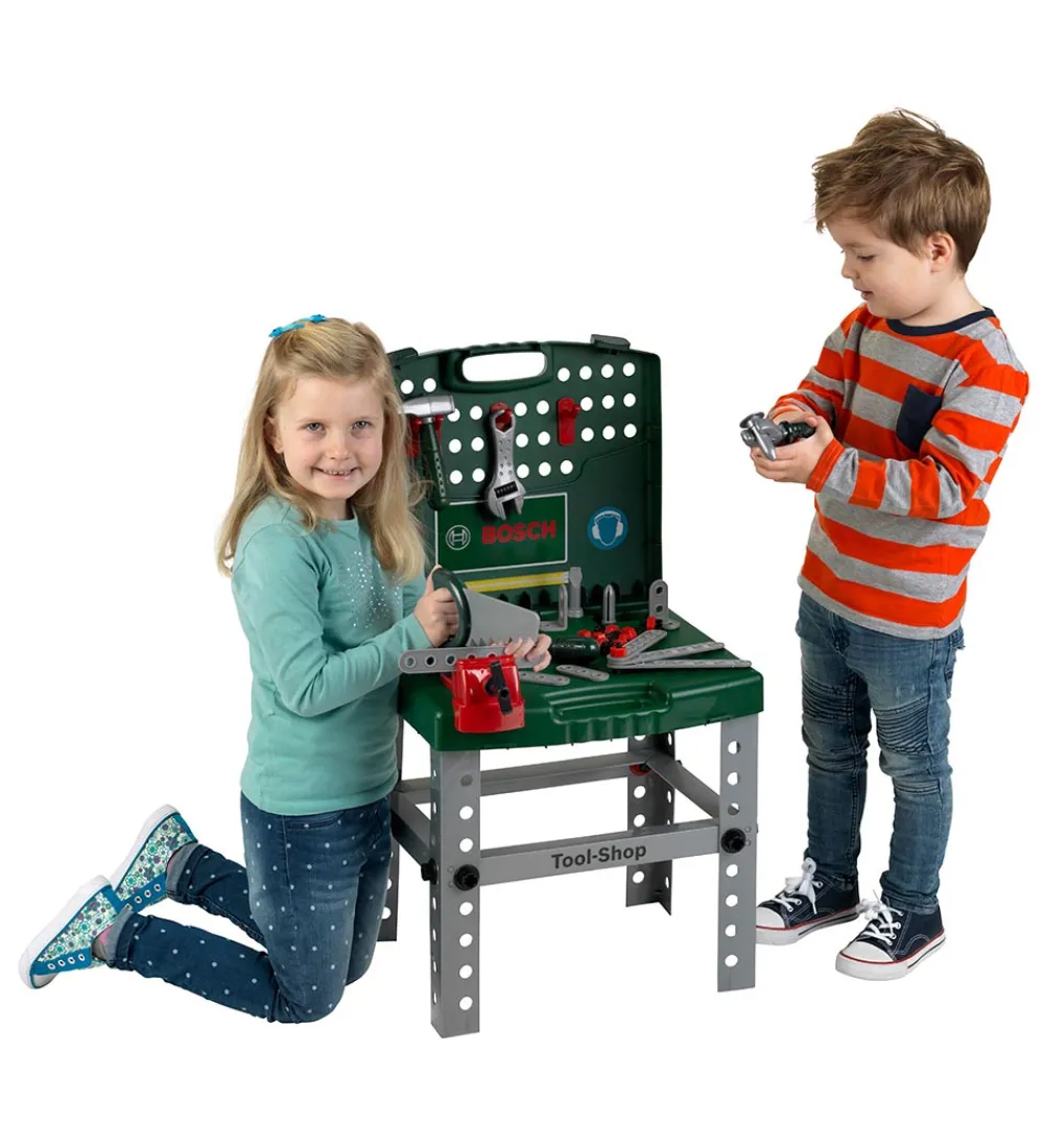 Bosch Mini Legeværktøj|Legekøkken Og Legemøbel>Værktøjsbænk - Legetøj - Mørkegrøn