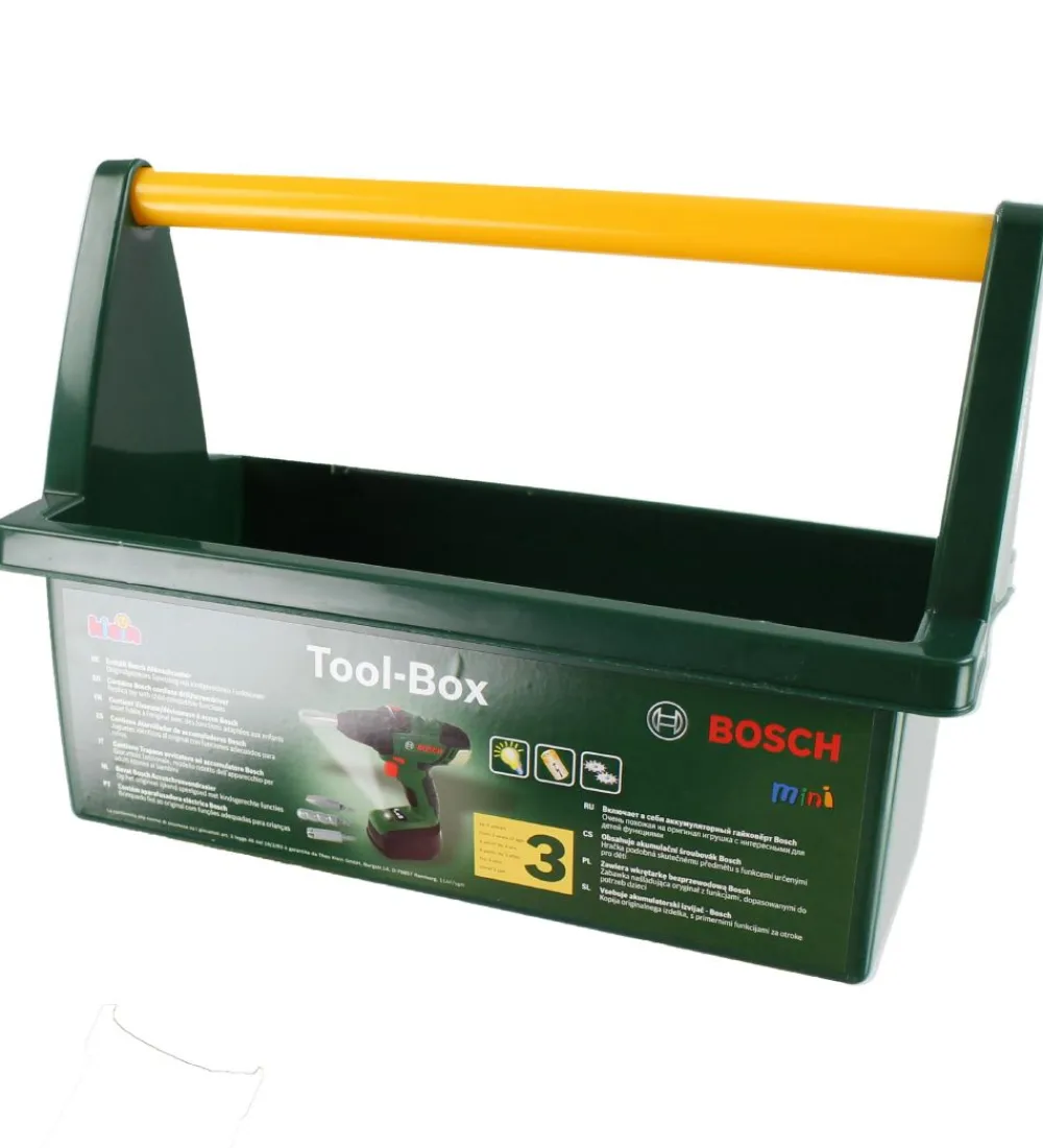 Bosch Mini Legeværktøj>Værktøjskasse m. Tilbehør - Legetøj - Mørkegrøn