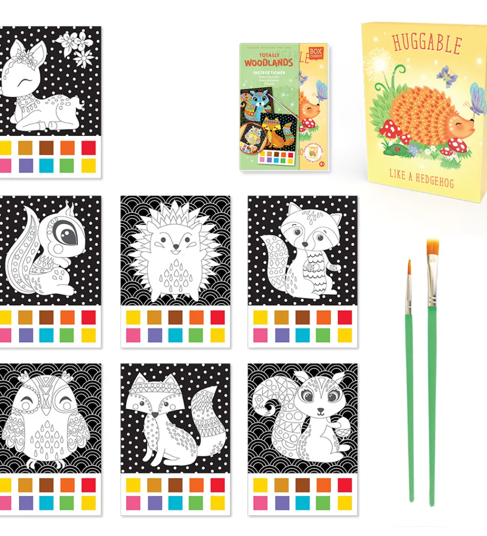 BOX CANDIY Halloween|Maling>Kreasæt - Vandfarvekunstsæt - Totally Woodlands