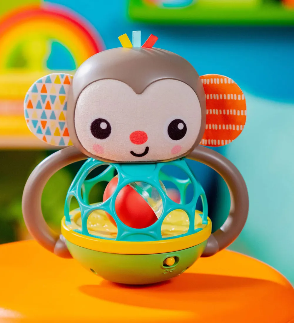 Bright Starts Aktivitetslegetøj>Aktivitetslegetøj - Haps' og Ryst - Abe-Oball