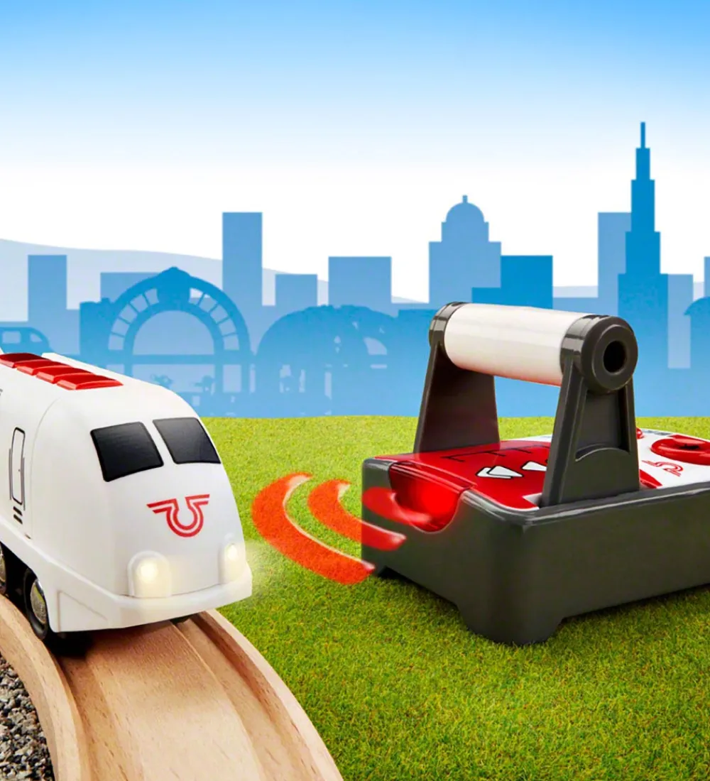 BRIO Brio>Fjernstyret Passagertog - 28,8 cm - Hvid 33510