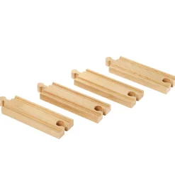 BRIO Brio>Lige Skinner - 4 dele - Kort - Træ 33334