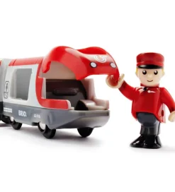 BRIO Brio>Passagertog - 5 dele - Rød/Hvid 33505