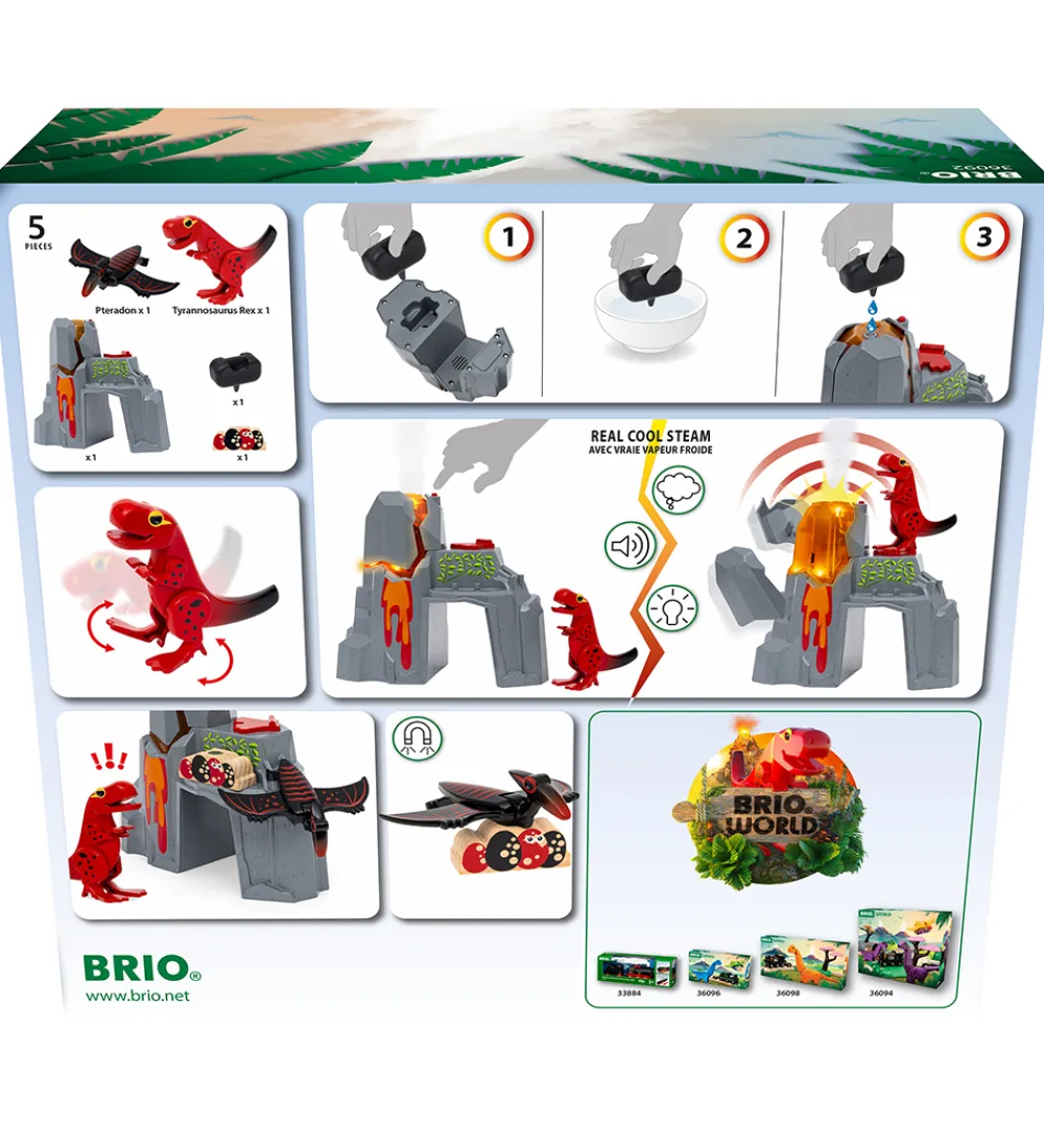 BRIO Brio>World Aktiv Vulkan m. Dinosaurer - 36092
