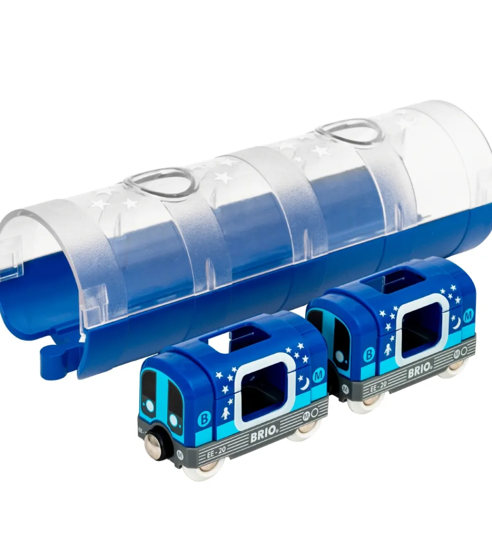 BRIO Brio>World Metro m. Tunnel - 3 dele - Selvlysende 33970