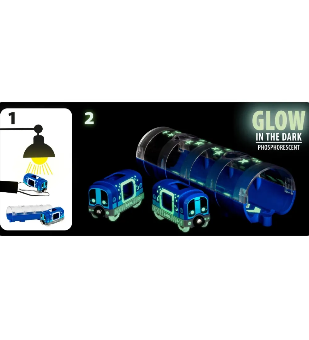 BRIO Brio>World Metro m. Tunnel - 3 dele - Selvlysende 33970