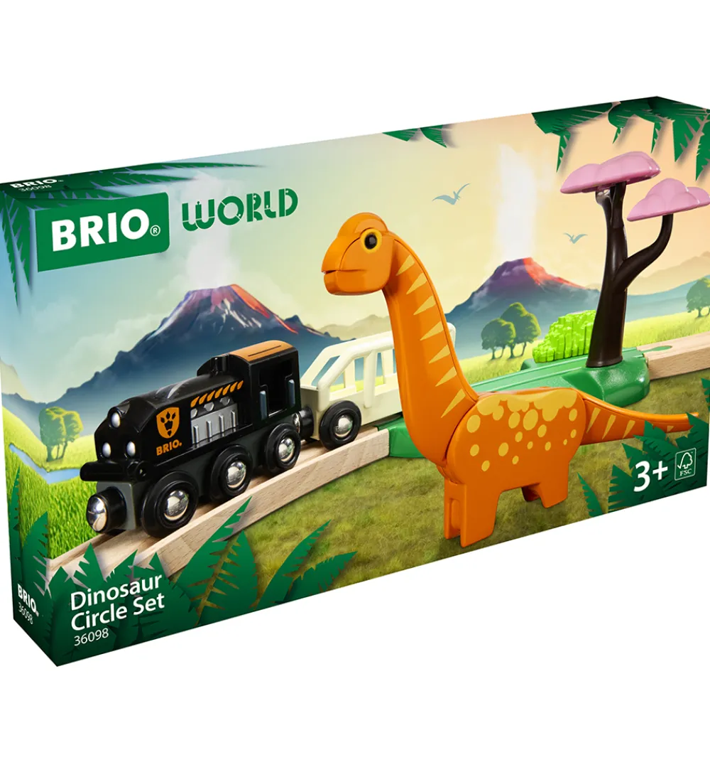 BRIO Biler, Tog Og Køretøjer|Brio>World Togbane - Cirkelsæt Dinosaur - 12 Dele - 36098
