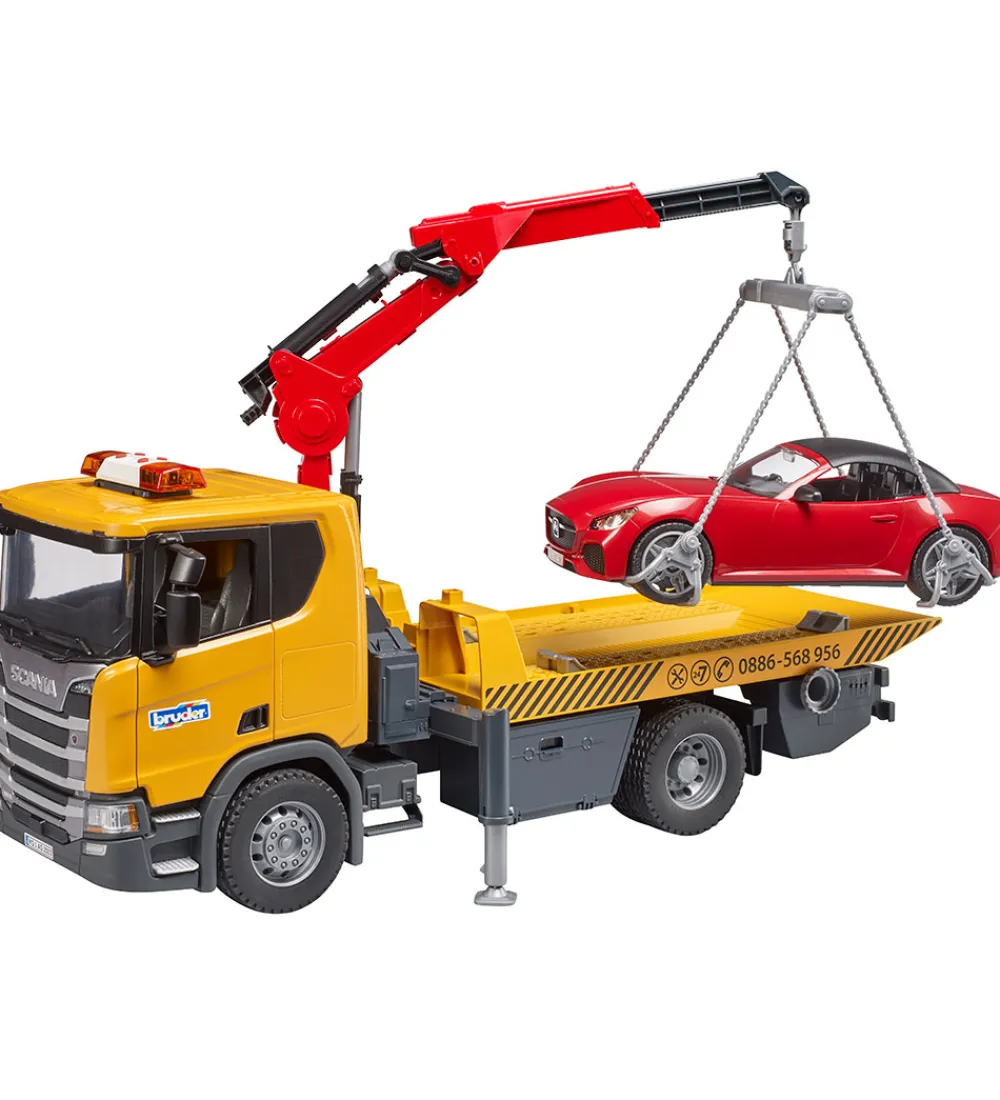 Bruder Biler, Tog Og Køretøjer>Lastbil - Scania Super 560R Vejhjælp m. Roadster - 03552