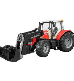 Bruder Biler, Tog Og Køretøjer|Traktorer>Traktor - Massey Ferguson 7624 m. Frontlæsser - 03047