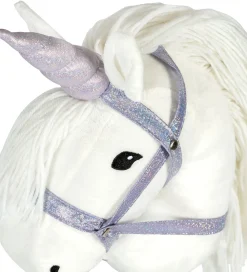 by ASTRUP Kæpheste>Enhjørninghorn og Grime Til Kæphest - Lilla m. Glimmer