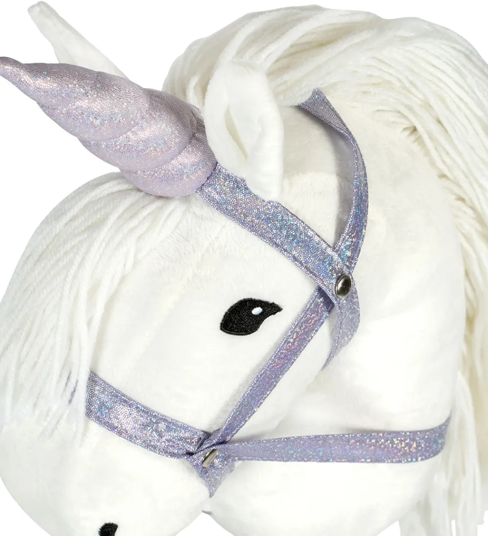 by ASTRUP Kæpheste>Enhjørninghorn og Grime Til Kæphest - Lilla m. Glimmer