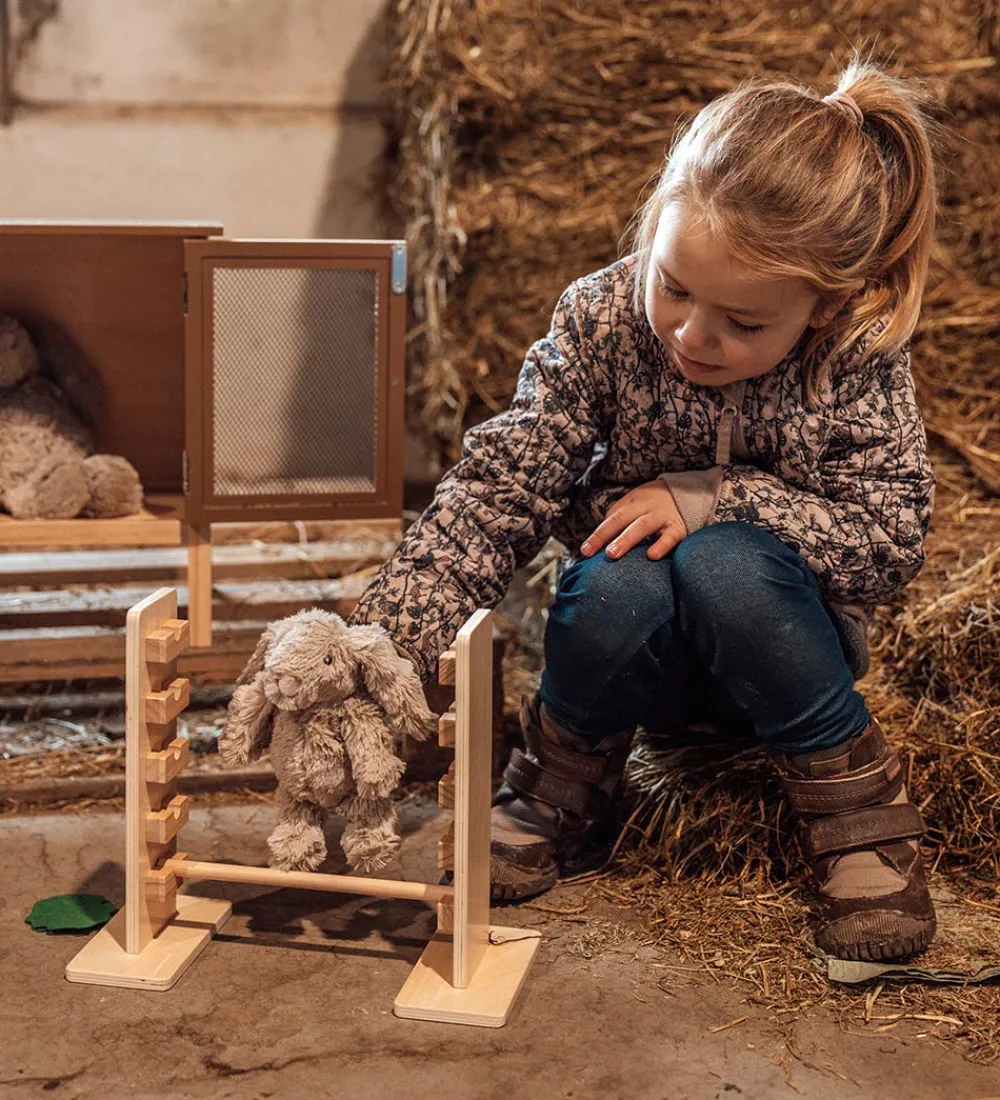 by ASTRUP Trælegetøj>Trælegetøj - Kaninbur Og Spring