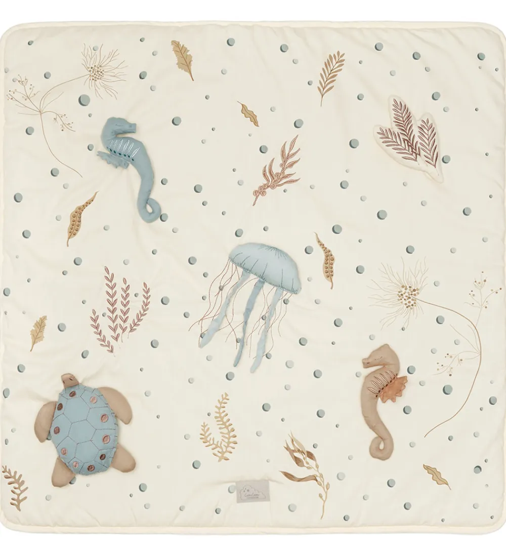 Cam Cam Legetæpper Og Legegulve|Aktivitetslegetøj>Aktivitetstæppe - 80x80 cm - Sea Garden