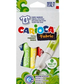 Carioca Tuscher Og Farver>Stoftuscher - 6 stk - Maxi Tip - Multifarvet