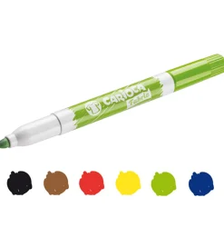 Carioca Tuscher Og Farver>Stoftuscher - 6 stk - Maxi Tip - Multifarvet