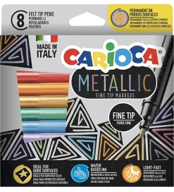 Carioca Tuscher Og Farver>Tuscher - 8 stk. - Metallic