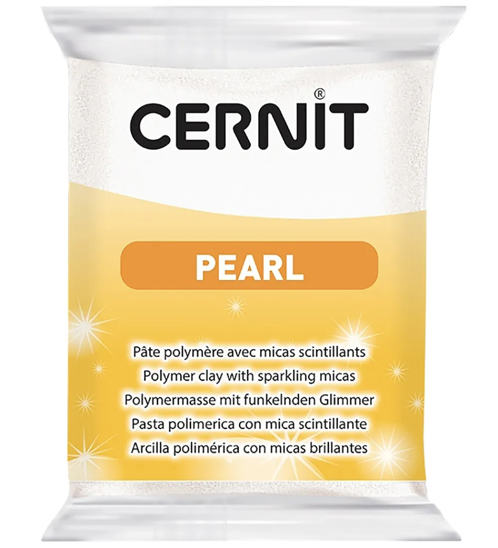 Cernit Modellervoks>Polymer Ler - Pearl - Hvid
