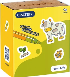 Crateit Kreasæt|Trælegetøj>Kreasæt - Bondegården - Træ - Dyrevenner