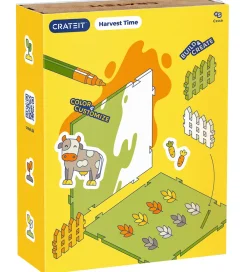 Crateit Kreasæt|Trælegetøj>Kreasæt - Bondegården - Træ - Markerne Høstes - 27 Dele