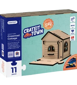 Crateit Trælegetøj|Kreasæt>Kreasæt - Town - Træ - Crossroad Cottage - 11 De