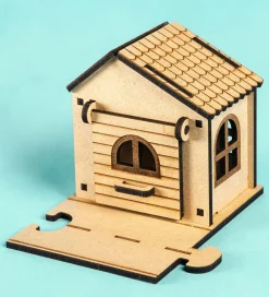 Crateit Trælegetøj|Kreasæt>Kreasæt - Town - Træ - Crossroad Cottage - 11 De