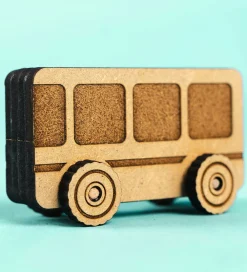 Crateit Biler, Tog Og Køretøjer|Trælegetøj>Kreasæt - Town - Træ - Bus Adventures