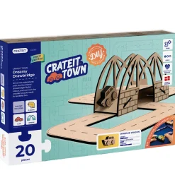 Crateit Trælegetøj|Kreasæt>Kreasæt - Town - Træ - Dreamy Drawbridge - 20 De
