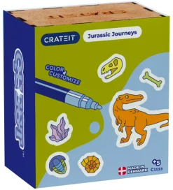 Crateit Kreasæt|Trælegetøj>Kreasæt - Dinosaur - Træ - Forhistoriske Opdagelser