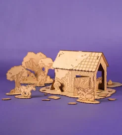 Crateit Kreasæt|Trælegetøj>Kreasæt - Træ - Enhjørning - Magisk Skov