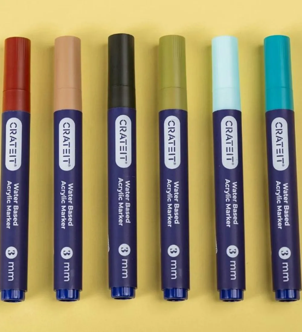 Crateit Tuscher Og Farver>Tuscher - 3 mm - 6 stk. - Nature