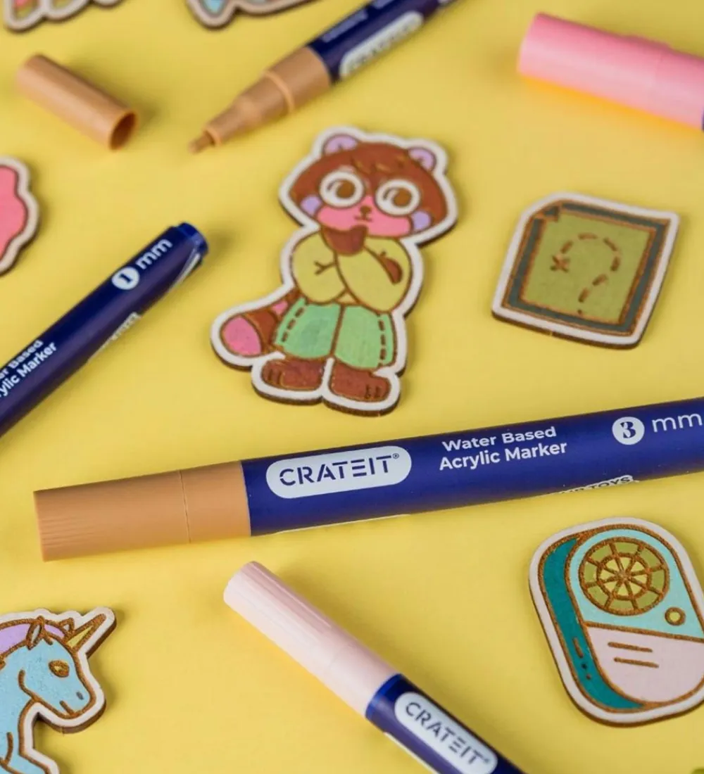 Crateit Tuscher Og Farver>Tuscher - 3 mm - 6 stk. - Nature