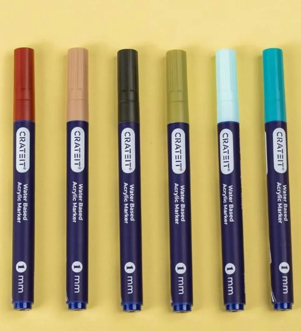 Crateit Tuscher Og Farver>Tuscher - 1mm - 6 Stk. - Nature