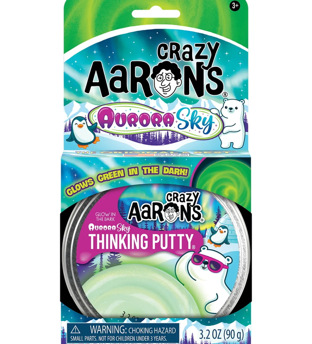 Crazy Aarons Slim|Kreativ Leg>Putty - 90g - Aurora Sky - Glow In The Dark