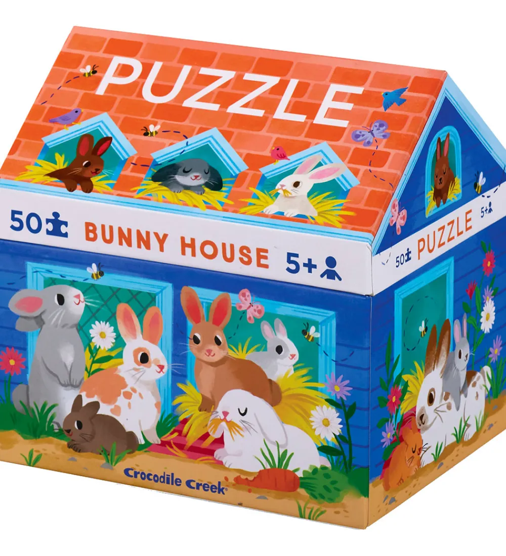 Crocodile Creek Puslespil>Puslespil - 50 Brikker - Bunny House