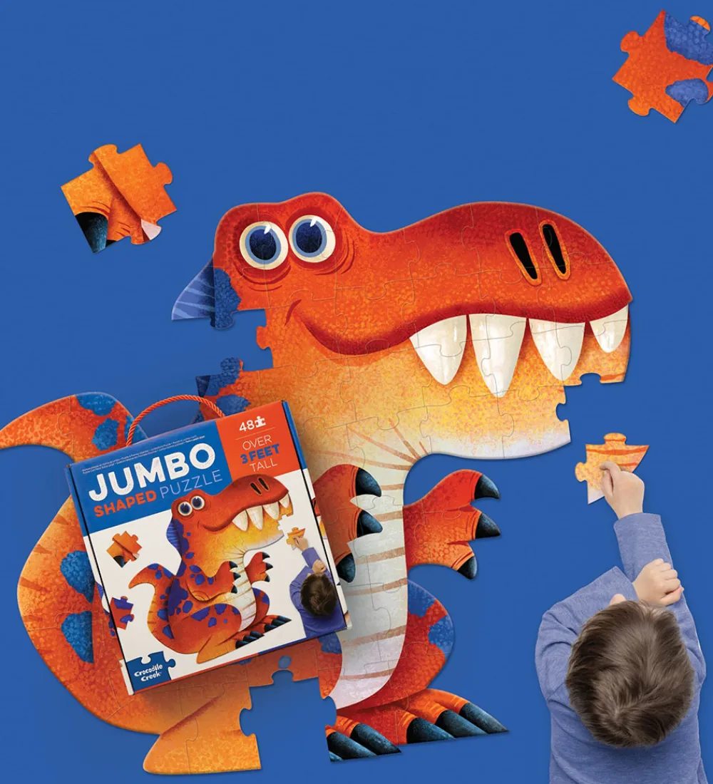 Crocodile Creek Puslespil>Puslespil - 48 Brikker - Jumbo Dinosaur