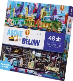 Crocodile Creek Puslespil>Puslespil - 48 Brikker - Above & Below - Big Cit
