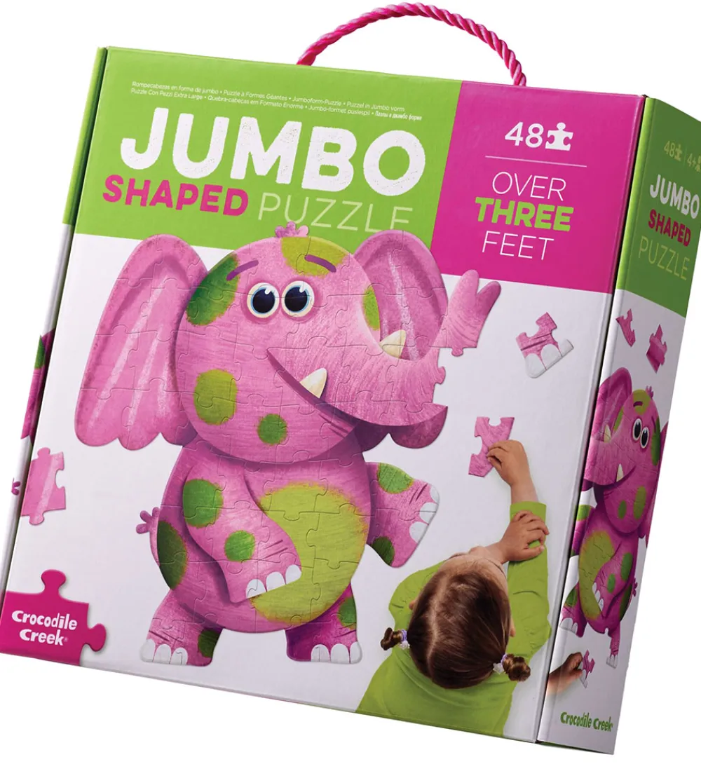 Crocodile Creek Puslespil>Puslespil - 48 Brikker - Jumbo Elefant