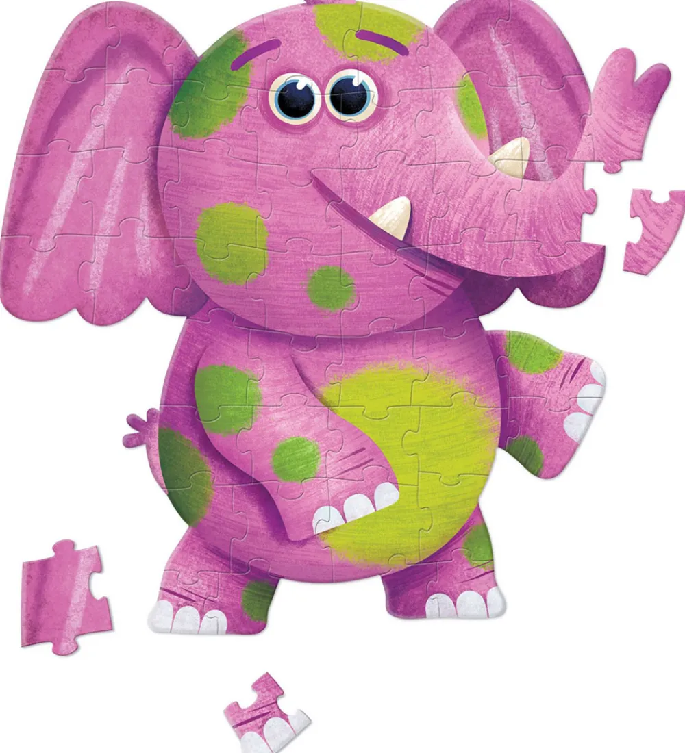 Crocodile Creek Puslespil>Puslespil - 48 Brikker - Jumbo Elefant